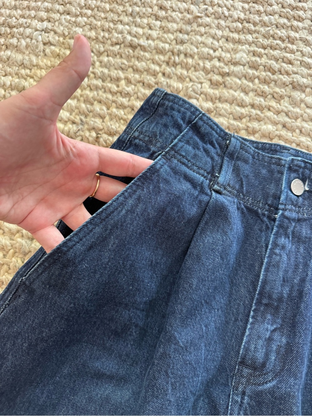 NWOT Apiece Apart Bari Jean Delta Wash Barrel Jeans High Waist Cotton Size 25 - Picture 5 of 10